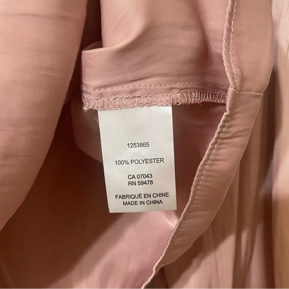 Rachael Zoe Pleated Shoulder Long Sleeve Peasant Top Size XS New Business Pink - Picture 6 of 9